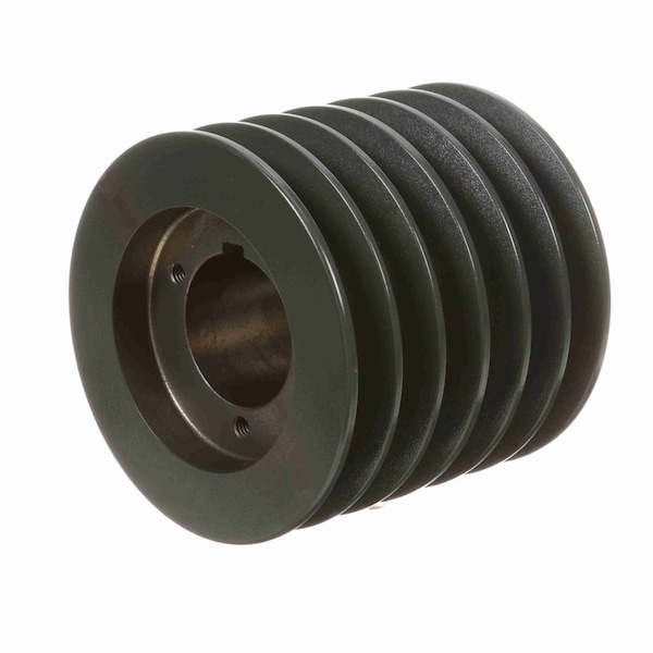 6 Groove Cast Iron Bushed Bore Multiple Sheave, 6TB48